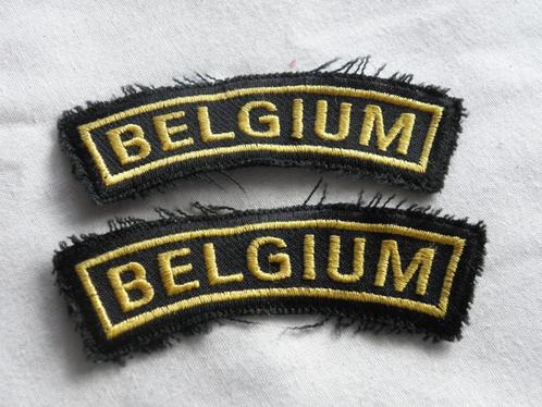 2 emblèmes d'épaule (Belgique), Collections, Objets militaires | Général, Armée de terre, Enlèvement ou Envoi