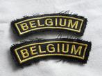 2 emblèmes d'épaule (Belgique), Emblème ou Badge, Armée de terre, Enlèvement ou Envoi