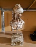 Kleine buste vrouw van gips, Antiek en Kunst, Ophalen of Verzenden