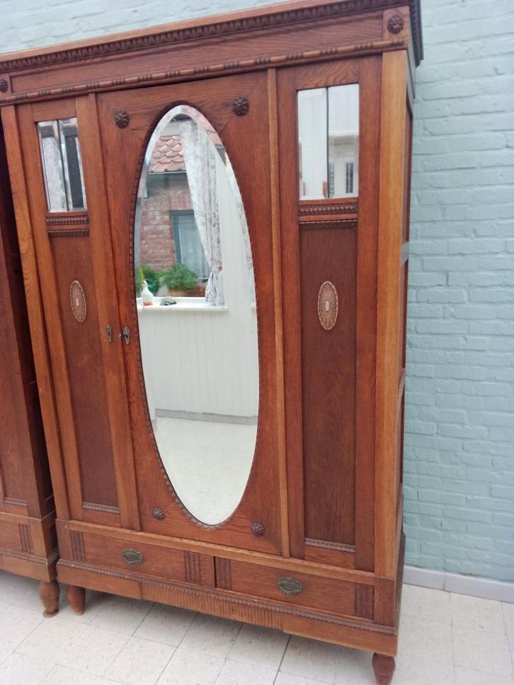 kleerkast, Huis en Inrichting, Kasten | Kleerkasten, Gebruikt, 200 cm of meer, 100 tot 150 cm, 50 tot 75 cm, Met deur(en), Met plank(en)