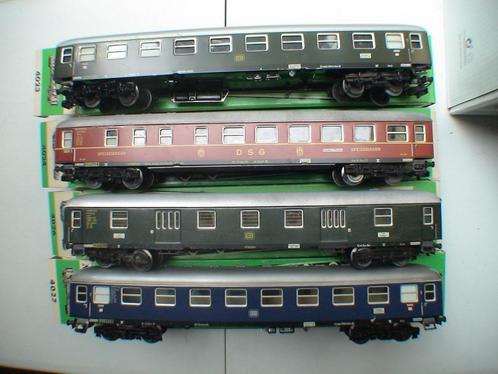 Märklin lot personenwagens DB 4023/4024/4026/4027, Hobby en Vrije tijd, Modeltreinen | H0, Gebruikt, Wagon, Wisselstroom, Märklin