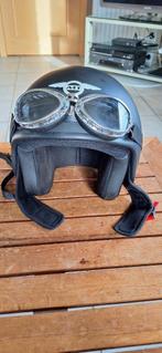 Casque de moto MT type « Custom Rider » noir, taille L., Motos, Autres marques, Seconde main, Enlèvement ou Envoi, Casque jet