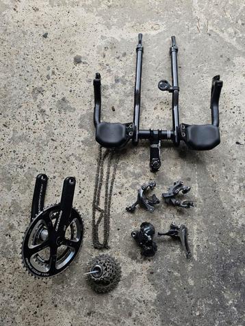 Shimano Ultegra 11 speed tijdrit tt triatlon groepset/stuur beschikbaar voor biedingen
