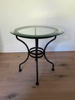 Glazen tafel 55 cm diameter, Ophalen, Zo goed als nieuw