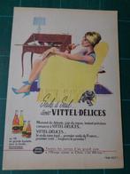 Vittel Délices Soda - publicité papier - 1960, Collections, Enlèvement ou Envoi, Utilisé, Autres types