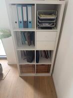 Kallax kast Ikea + twee mandjes en inzet met 2 lades, Huis en Inrichting, Ophalen, 100 tot 150 cm, Zo goed als nieuw, Minder dan 150 cm