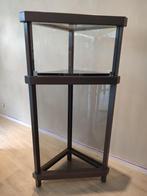 Prachtige design vitrine kast met granieten blad, Ophalen