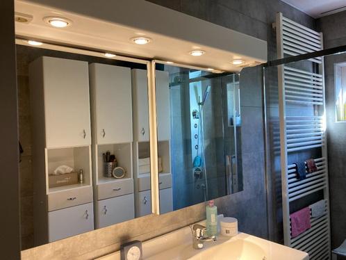 Spiegelkast met ledverlichting en 2 stopcontacten, Maison & Meubles, Salle de bain | Meubles de Salle de bain, Utilisé, Armoire à miroir