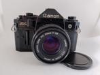 Canon A1 Camera met originele Canon 50mm 1:1.8 lens +lensdop, Audio, Tv en Foto, Ophalen of Verzenden, Gebruikt, Spiegelreflex