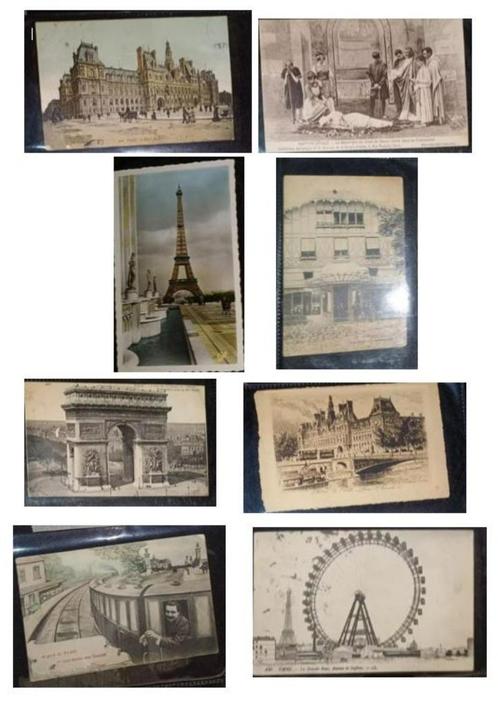 132 cartes postales sur Paris, Verzamelen, Postkaarten | Buitenland, Frankrijk, Voor 1920, Ophalen of Verzenden