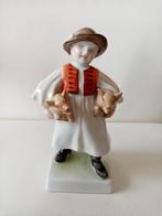 Figurine porcelaine Hongroise/Herend " VastaghGyné" 50s 18.5, Antiquités & Art, Antiquités | Porcelaine, Enlèvement ou Envoi