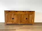 Dressoir massieve teak, Huis en Inrichting, Ophalen, Teakhout, Zo goed als nieuw, 200 cm of meer