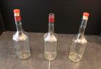 Mooie Decoratie glazen flessen 3 stuks, Huis en Inrichting, Woonaccessoires | Vazen, Ophalen of Verzenden