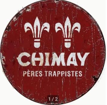 Metalen reclamebord Chimay trappistes retro vintage mancave beschikbaar voor biedingen