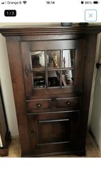 Vitrine en bois avec tiroirs, Maison & Meubles, Enlèvement, Comme neuf, Avec tiroir(s)