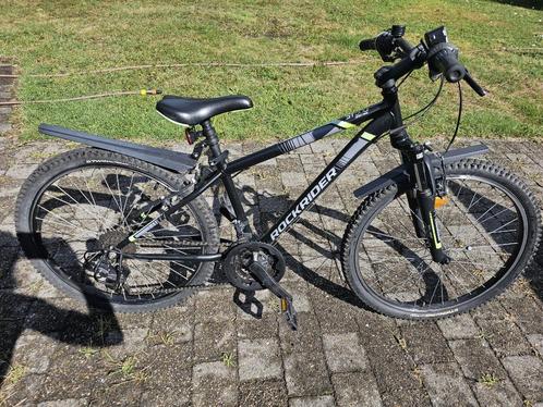 Mountainbike Rockrider 24 inch, Fietsen en Brommers, Fietsen | Jongens, Gebruikt, 24 inch, Handrem, Versnellingen, Ophalen