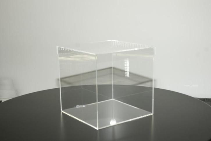 Habitat kubusvormige transparante polycarbonaat dozen, Huis en Inrichting, Woonaccessoires | Overige, Zo goed als nieuw, Ophalen