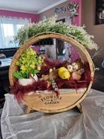 Decoration Flowers en bois 31 ht/ 29 largeur, Ophalen of Verzenden, Zo goed als nieuw