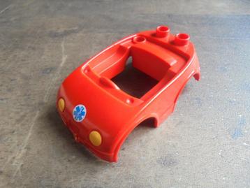 Lego Duplo Car Body with 2 Studs on Back (zie foto's), Enlèvement ou Envoi, Utilisé, Briques en vrac, Duplo