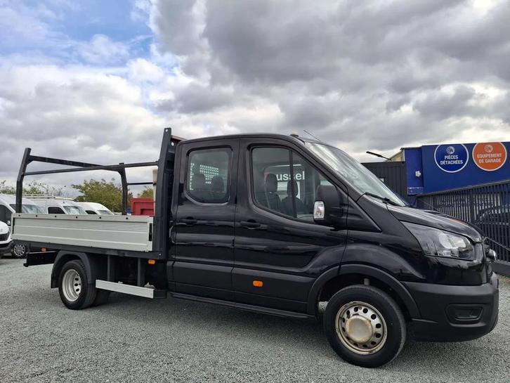Ford Transit 2.0 7places plateau ridelles (bj 2021), Auto's, Bestelwagens en Lichte vracht, Bedrijf, Te koop, ABS, Boordcomputer