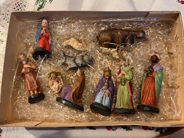 Oude kerst beeldjes voor kerst stalletje beschikbaar voor biedingen