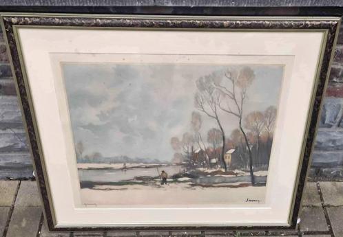 Gravure après saverys signe Roger hebbelinck, Antiek en Kunst, Kunst | Etsen en Gravures, Ophalen of Verzenden