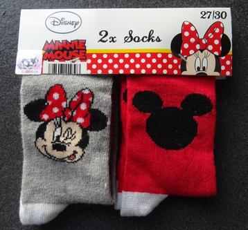 2 paar sokken Minnie Mouse maat 27-30 (NIEUW) beschikbaar voor biedingen