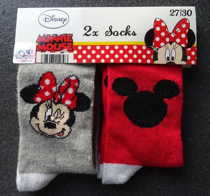 2 paar sokken Minnie Mouse maat 27-30 (NIEUW), Enfants & Bébés, Vêtements enfant | Chaussures & Chaussettes, Neuf, Chaussettes