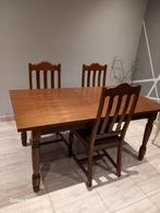 Tafel met 4 stoelen in goeie kwalitijd, Ophalen, Zo goed als nieuw