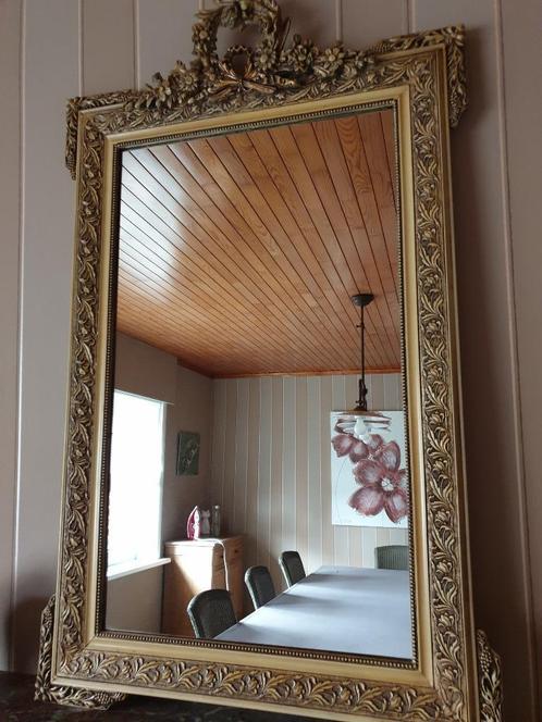 retro spiegel, Huis en Inrichting, Woonaccessoires | Spiegels, Gebruikt, 75 tot 100 cm, 100 tot 150 cm, Rechthoekig, Ophalen