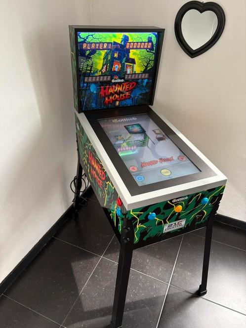 Flipper virtuel a l échelle 3/4 haunted house, Verzamelen, Automaten | Flipperkasten, Zo goed als nieuw, Elektronisch, Gottlieb