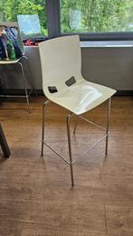 Hoge kruk FONDO HOCKER wit, Ophalen, Met voetsteun, Zo goed als nieuw, 90 cm of meer