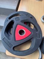 2x 20kg olympische halterschijf, Sport en Fitness, Ophalen, Zo goed als nieuw, Halterschijven