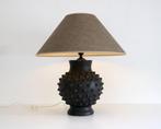 RARE AFRICAN EARTHENWARE TABLE LAMP - Vintage tafellamp, Ophalen, Zo goed als nieuw
