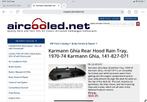 Afwateringsbakje voor VW Karmann Ghia >1970, Ophalen, Gebruikt, Achterklep, Volkswagen