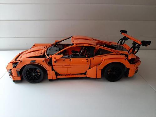 porsche 911 GT3 RS modelbouw in kunststof,kleur orange,56 cm, Kinderen en Baby's, Speelgoed |Speelgoedvoertuigen, Zo goed als nieuw