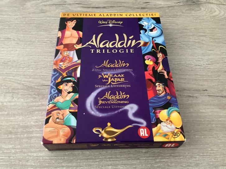 Walt Dinsey de ultieme Alladin collectie! DVD box (2004), Cd's en Dvd's, Dvd's | Tekenfilms en Animatie, Zo goed als nieuw, Europees