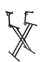 Dubbel keyboard statief, Musique & Instruments, Enlèvement, Comme neuf, Clavier ou Synthétiseur