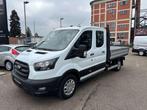 Ford Transit CHASSIS DUBBEL CABINE OPEN LAADBAK 7 ZIT 27900+, Auto's, Bestelwagens en Lichte vracht, Stof, Euro 6, 4 cilinders