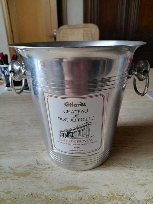 Wijnemmer in inox van 'Chateau de Roquefeuille', Huis en Inrichting, Woonaccessoires | Overige, Gebruikt, Ophalen of Verzenden