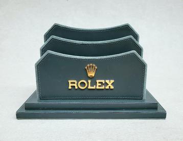 Rolex Porte lettres en cuir vert