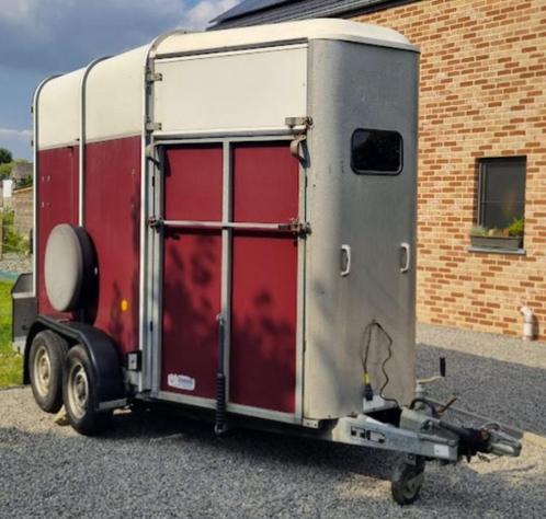 MR, Dieren en Toebehoren, Paarden en Pony's | Trailers en Aanhangwagens, Gebruikt, 2-paards trailer, Aluminium, Ophalen