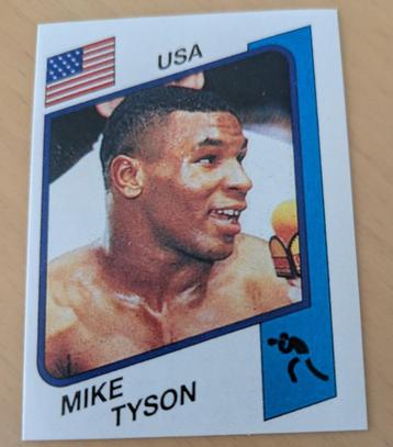Panini MIKE TYSON boks kampioen ROOKIE  sticker anno 1986   beschikbaar voor biedingen