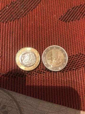 2 zeldzame munten, Postzegels en Munten, Munten | Europa | Euromunten, Ophalen, Griekenland, 1 euro