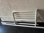 IKEA witte metalen bed + lattenbodem, Ophalen, Gebruikt, Eenpersoons, Wit