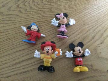 4 Disney Micky Mouse figuurtjes