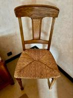 2 voleiken stoelen met mooie zitting. Als nieuw !, Ophalen, Zo goed als nieuw