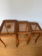Set van 3 vintage nesting tafels met webbing, Ophalen