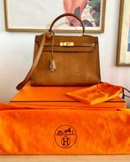 Hermès 32 Kelly lizard exclusive, Ophalen of Verzenden, Zo goed als nieuw, Bruin, Handtas