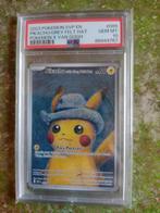 Pokemon - Felt Hat Pikachu 'van gogh' - PSA 10, Ophalen of Verzenden, Zo goed als nieuw, Losse kaart